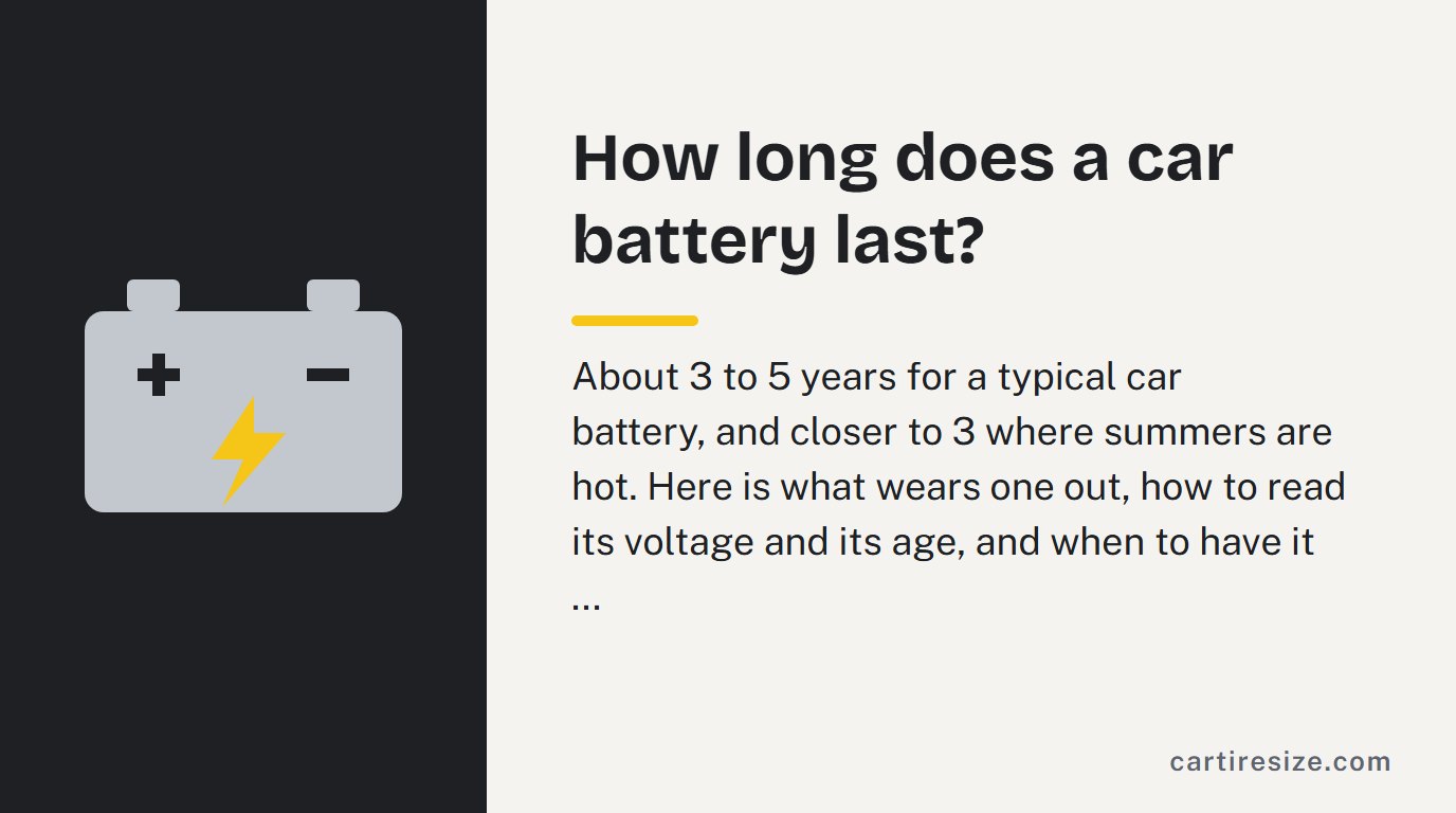 How long does a car battery last?